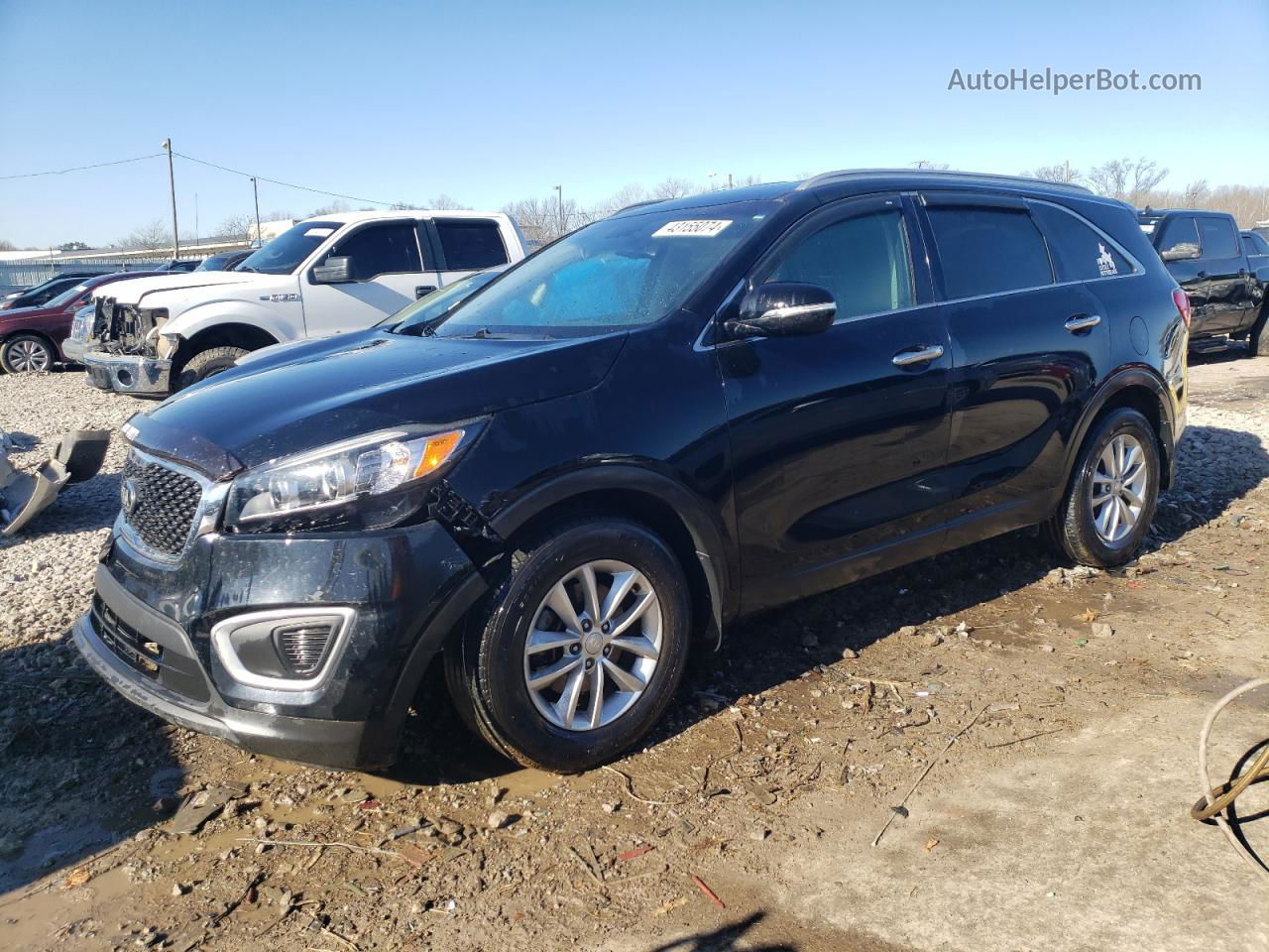 2018 Kia Sorento Lx Black vin: 5XYPG4A32JG350624