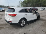 2018 Kia Sorento Lx White vin: 5XYPG4A32JG408988