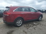 2018 Kia Sorento Lx Бордовый vin: 5XYPG4A32JG411244