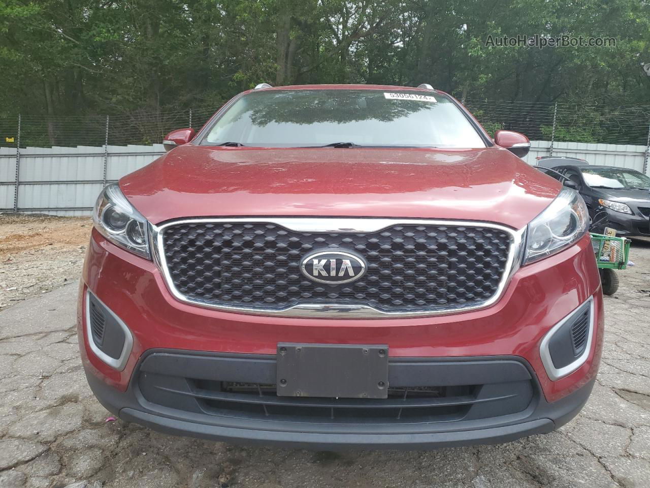 2018 Kia Sorento Lx Burgundy vin: 5XYPG4A32JG411244