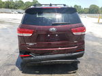 2018 Kia Sorento Lx Maroon vin: 5XYPG4A32JG412569