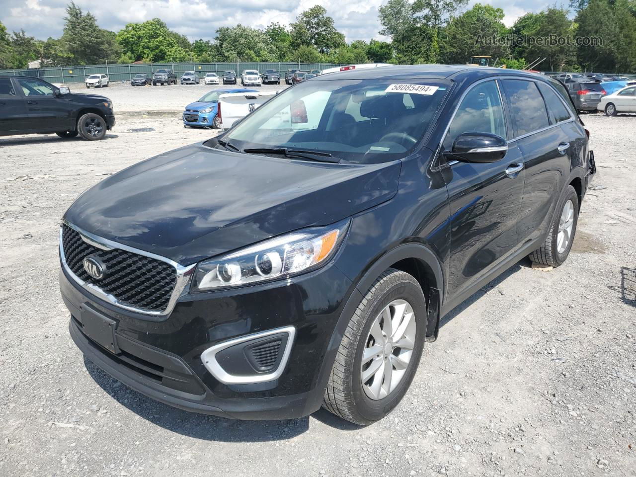 2018 Kia Sorento Lx Black vin: 5XYPG4A32JG425340