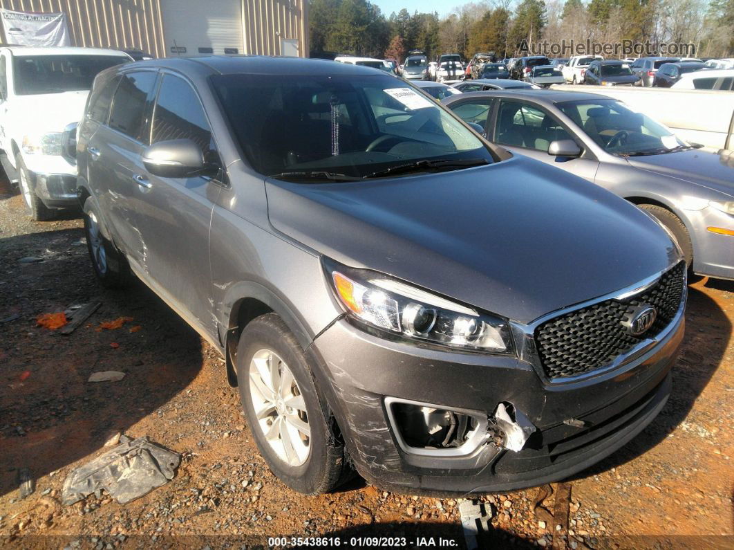 2018 Kia Sorento 2.4l L Gray vin: 5XYPG4A32JG426648