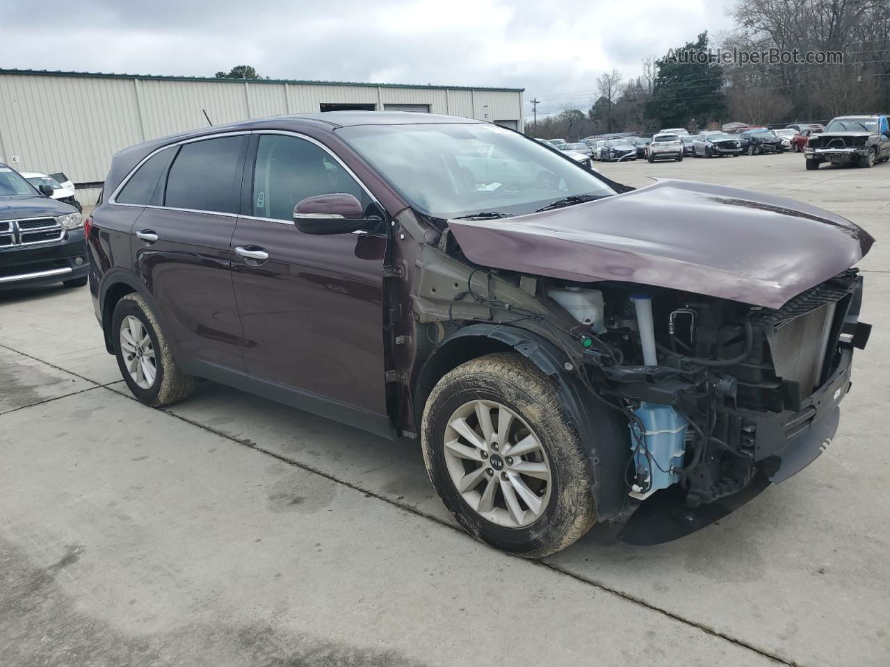 2020 Kia Sorento L Maroon vin: 5XYPG4A32LG653177