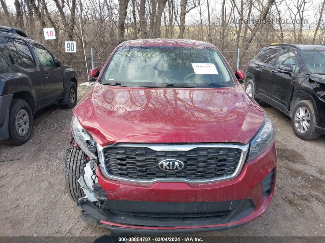 2020 Kia Sorento 2.4l Lx Red vin: 5XYPG4A32LG688737