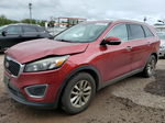 2018 Kia Sorento Lx Maroon vin: 5XYPG4A33JG339289