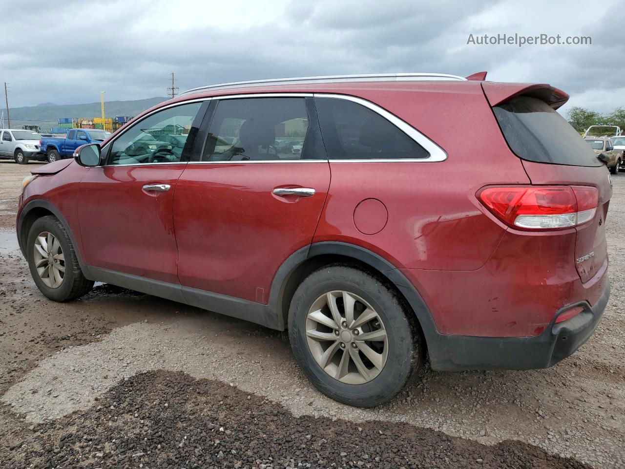 2018 Kia Sorento Lx Maroon vin: 5XYPG4A33JG339289