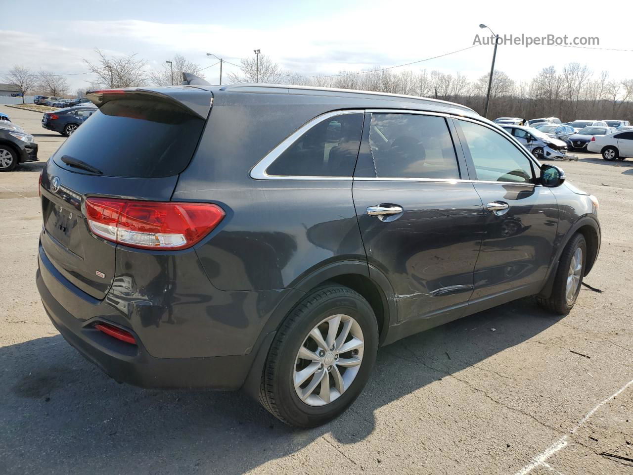 2018 Kia Sorento Lx Серый vin: 5XYPG4A33JG345836