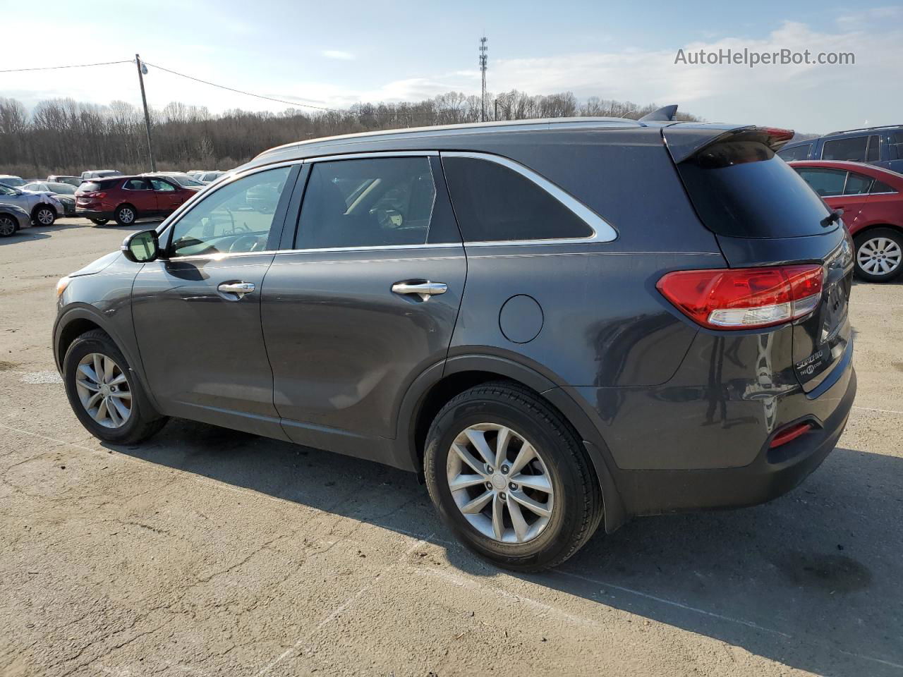 2018 Kia Sorento Lx Gray vin: 5XYPG4A33JG345836