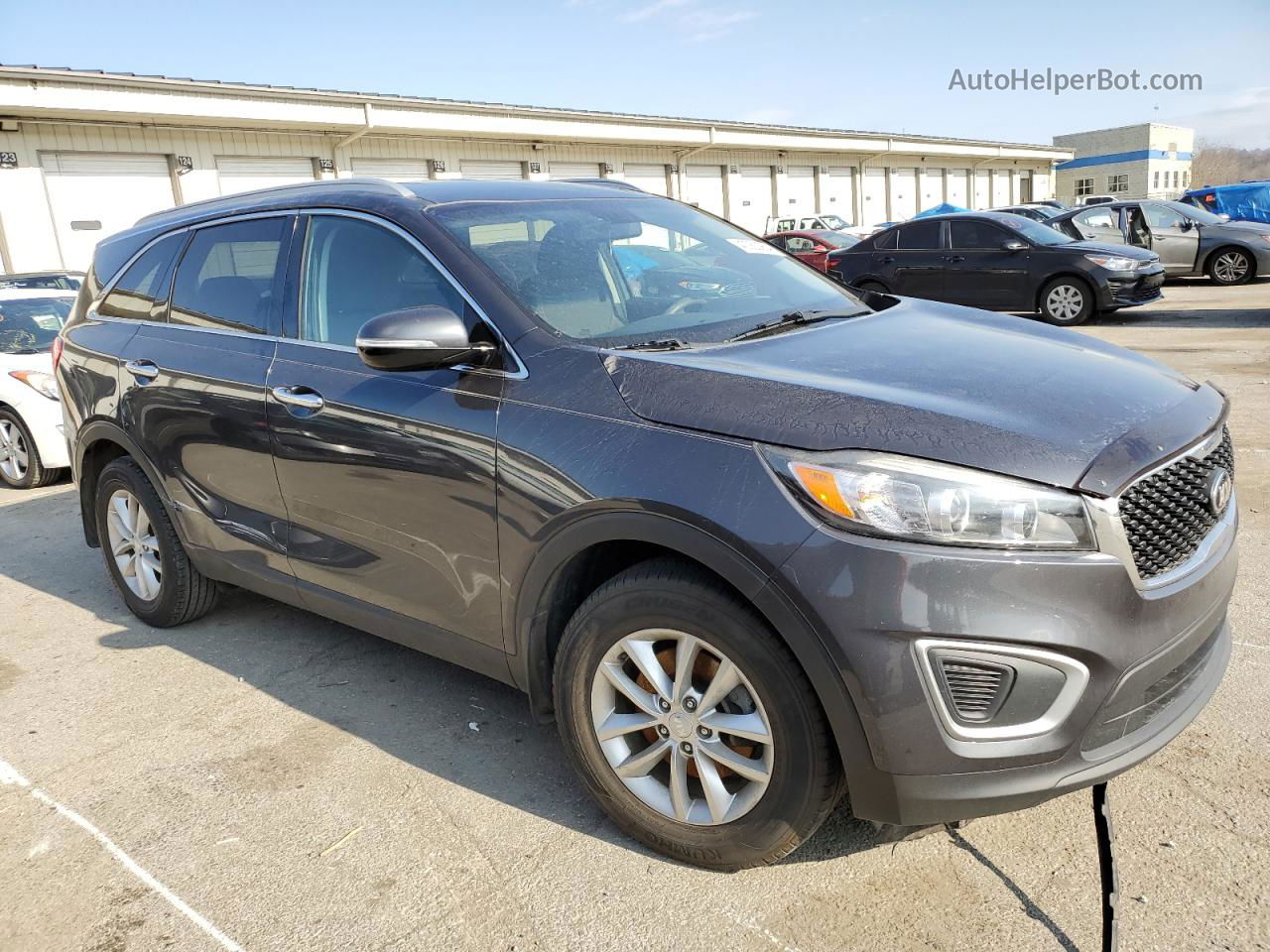 2018 Kia Sorento Lx Gray vin: 5XYPG4A33JG345836