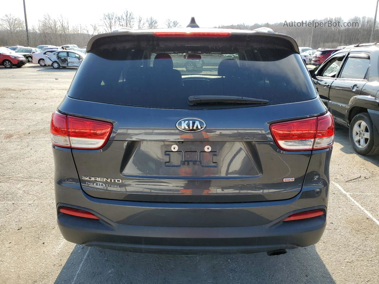 2018 Kia Sorento Lx Серый vin: 5XYPG4A33JG345836