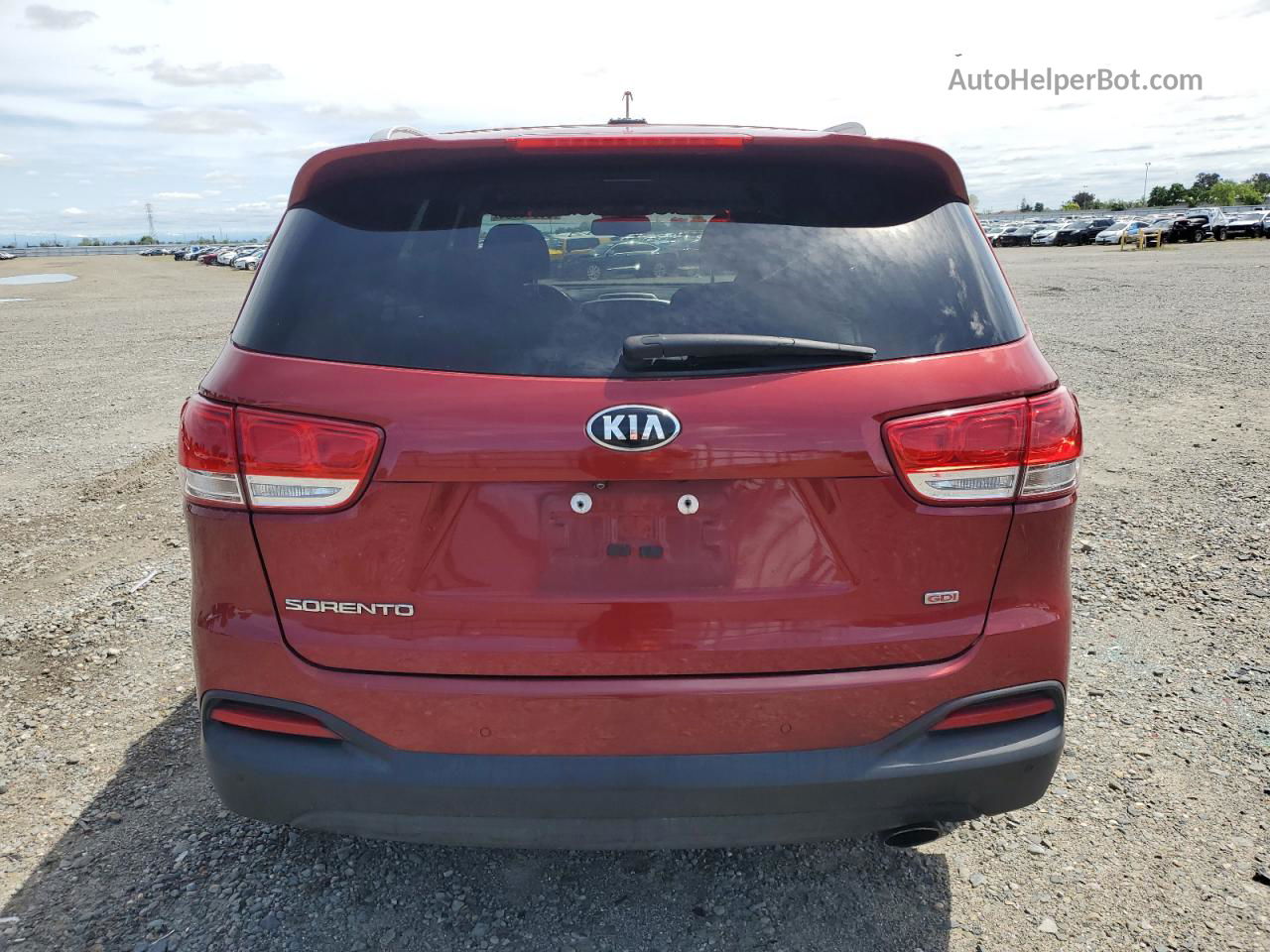 2018 Kia Sorento Lx Red vin: 5XYPG4A33JG346422