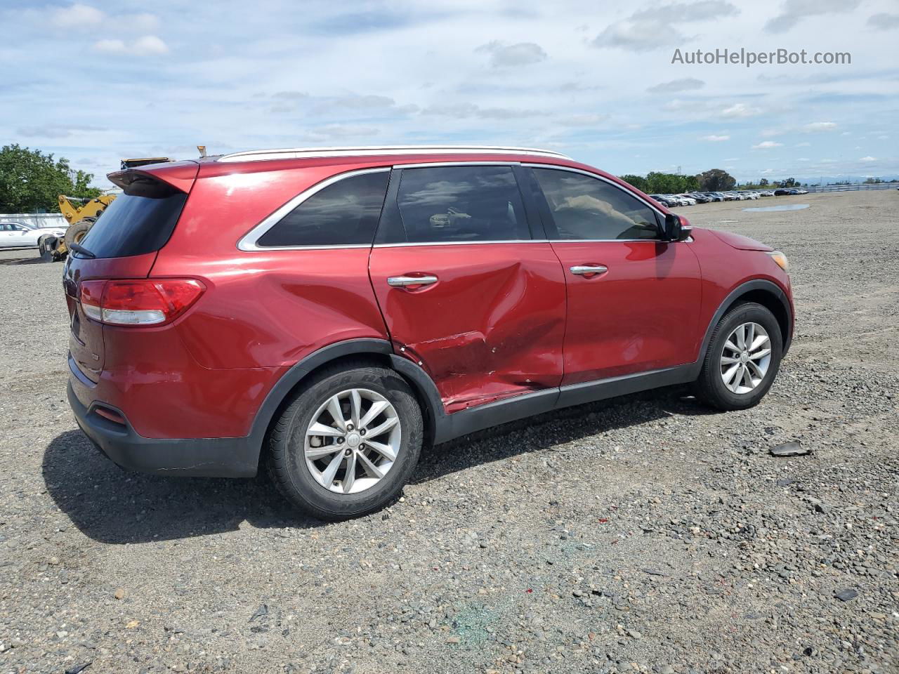 2018 Kia Sorento Lx Red vin: 5XYPG4A33JG346422