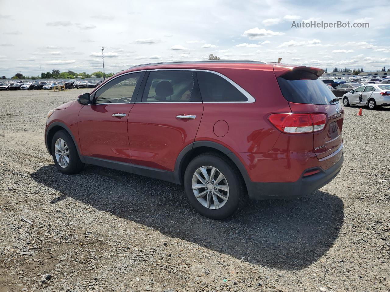 2018 Kia Sorento Lx Red vin: 5XYPG4A33JG346422