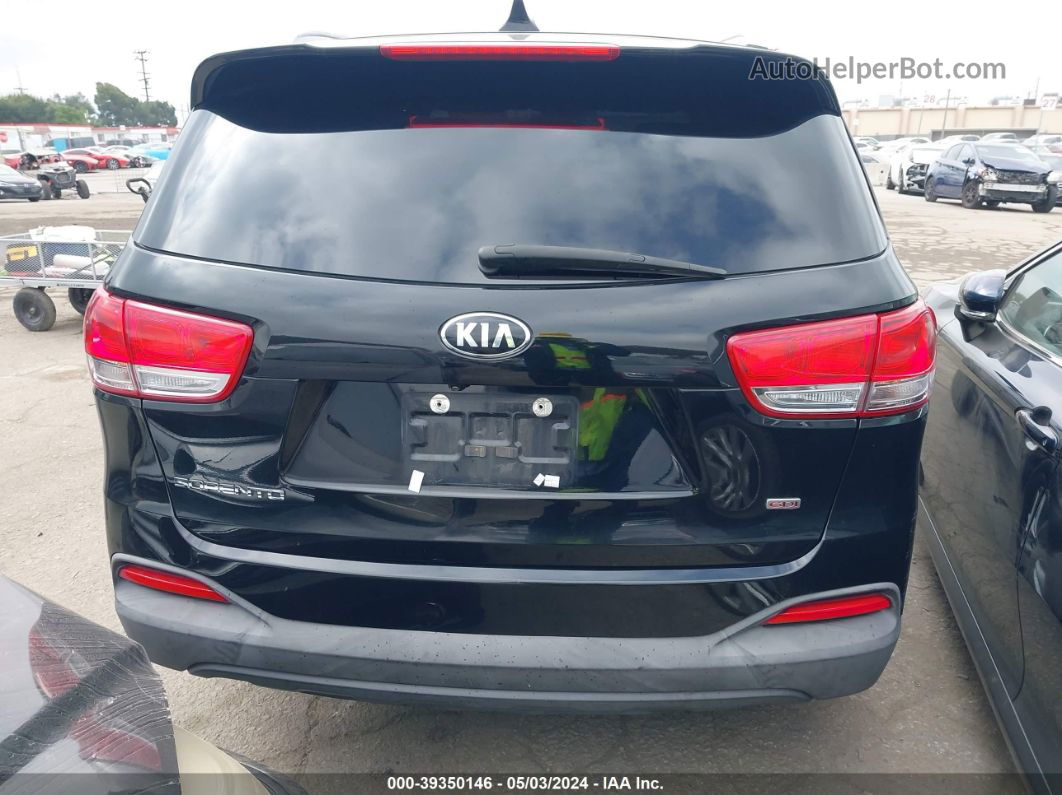 2018 Kia Sorento 2.4l Lx Black vin: 5XYPG4A33JG348221