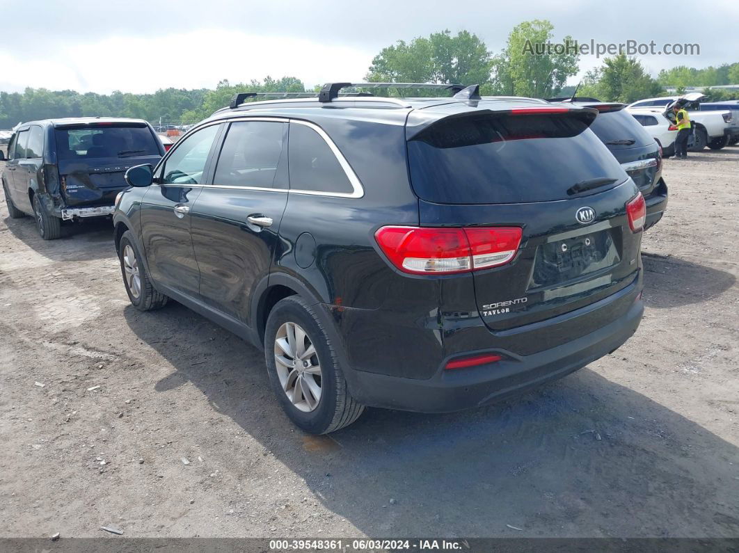 2018 Kia Sorento 2.4l Lx Black vin: 5XYPG4A33JG366704