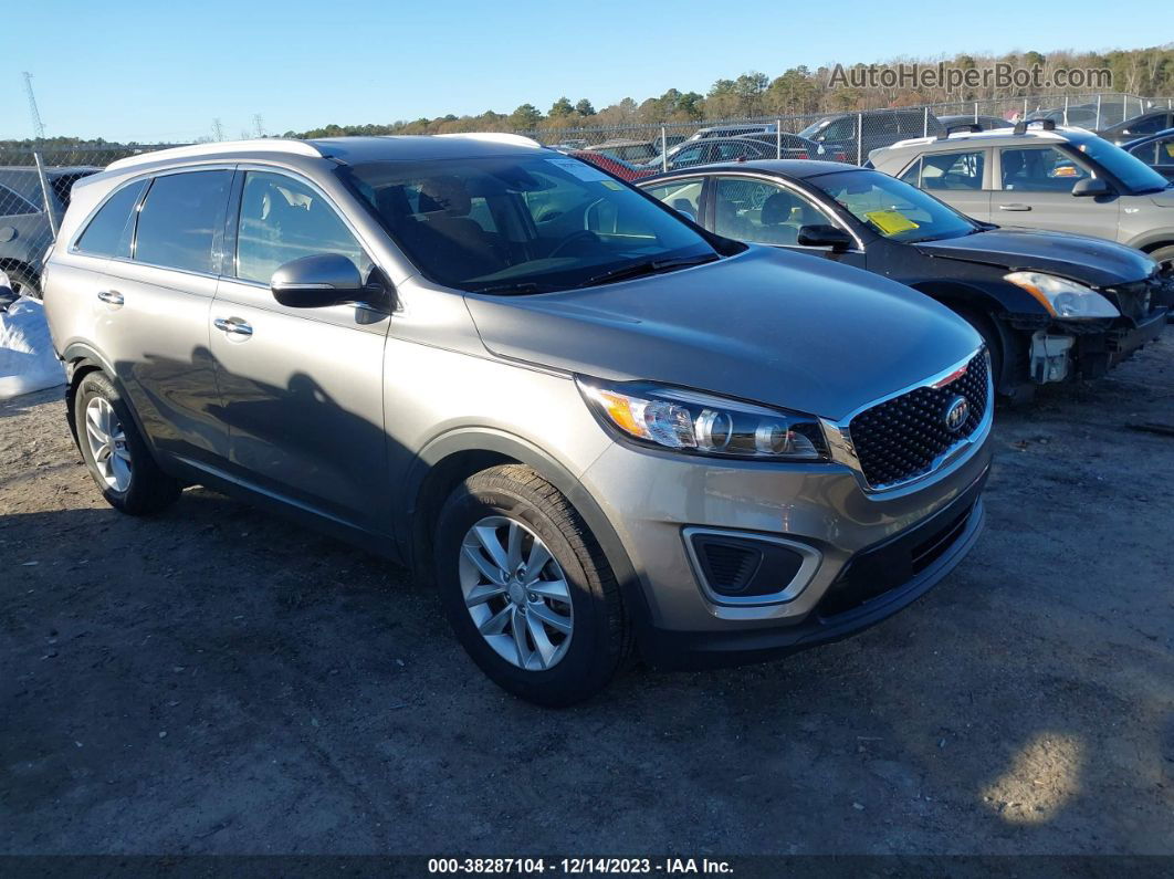 2018 Kia Sorento 2.4l Lx Gray vin: 5XYPG4A33JG384099