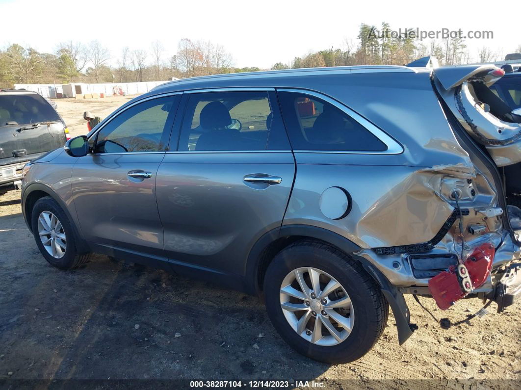 2018 Kia Sorento 2.4l Lx Gray vin: 5XYPG4A33JG384099