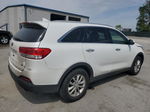 2018 Kia Sorento Lx White vin: 5XYPG4A33JG396463