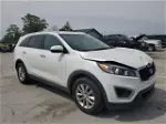 2018 Kia Sorento Lx White vin: 5XYPG4A33JG396463