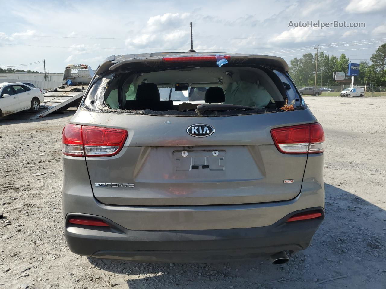 2018 Kia Sorento Lx Gray vin: 5XYPG4A33JG413469