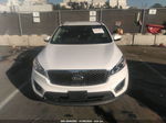 2018 Kia Sorento 2.4l Lx White vin: 5XYPG4A33JG430840