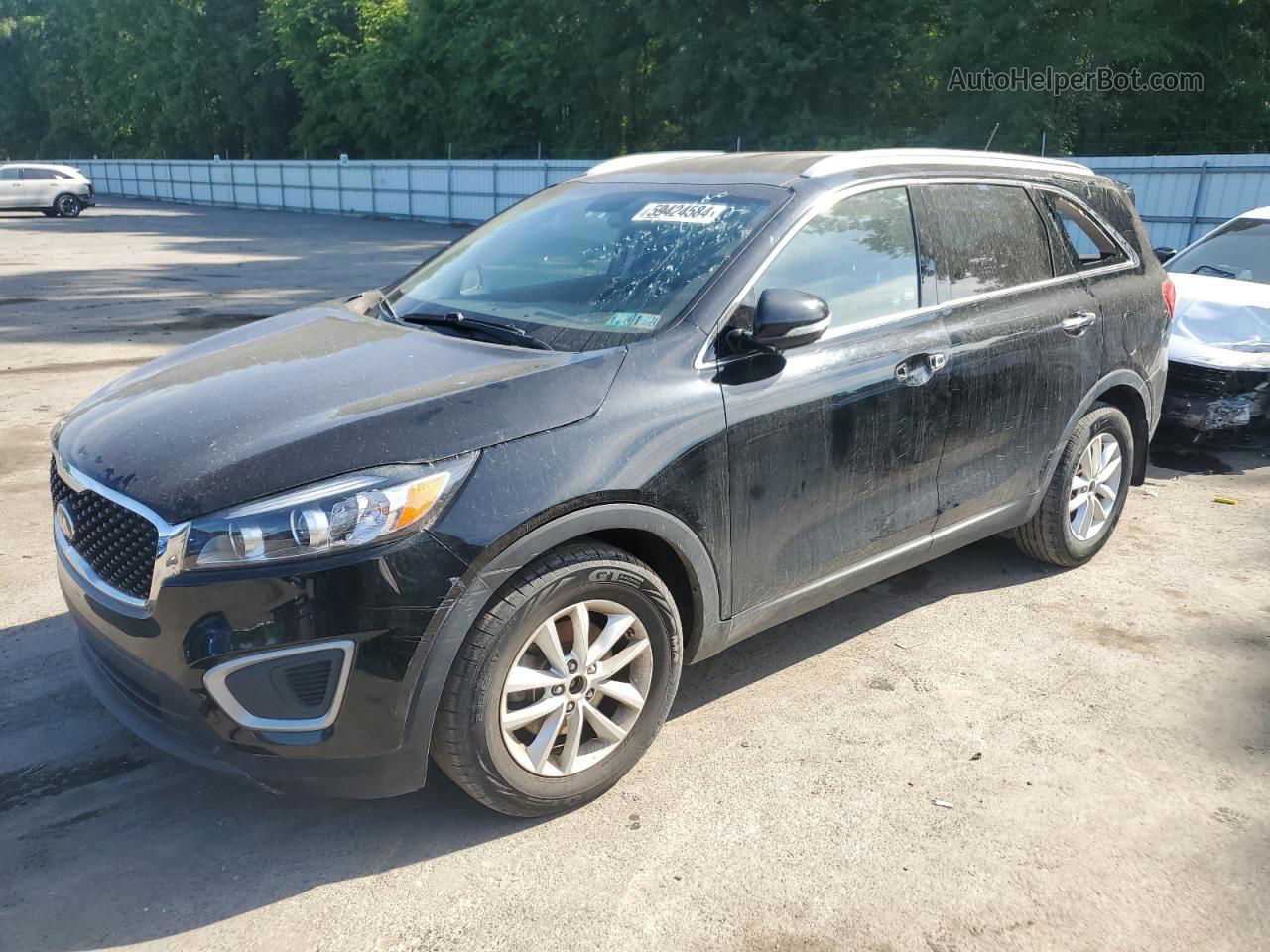 2017 Kia Sorento Lx Black vin: 5XYPG4A34HG214666