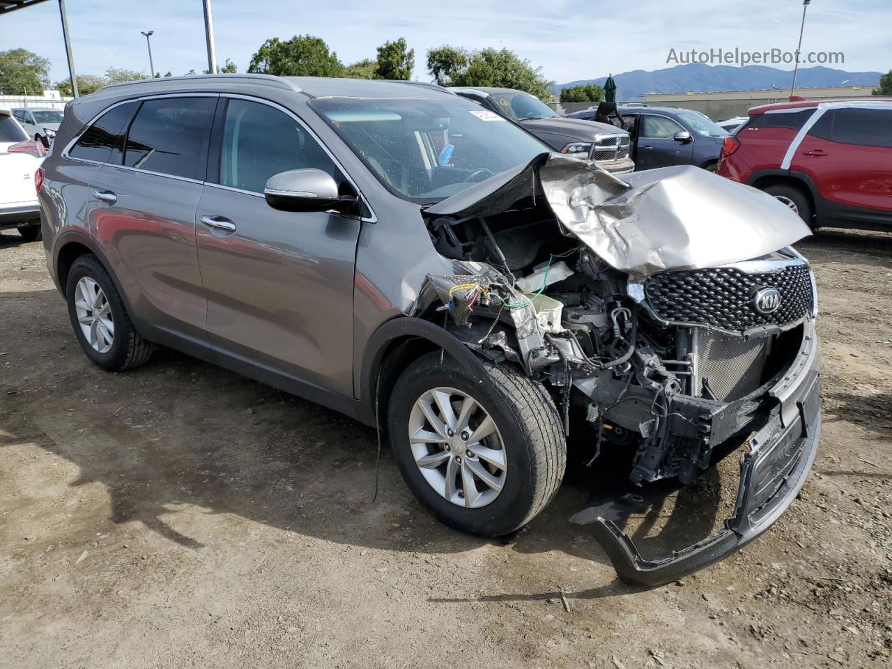 2017 Kia Sorento Lx Gray vin: 5XYPG4A34HG219589