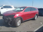 2018 Kia Sorento 2.4l Lx Red vin: 5XYPG4A34JG346459