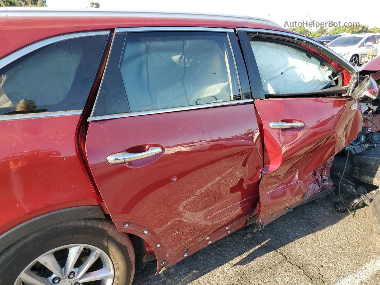 2018 Kia Sorento Lx Red vin: 5XYPG4A34JG348406