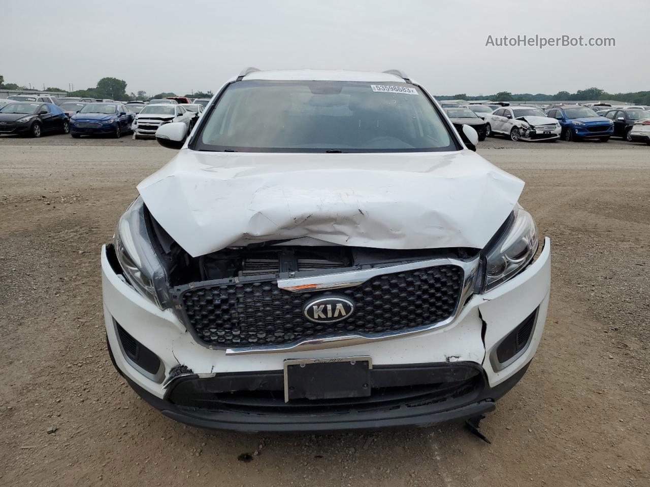 2018 Kia Sorento Lx Белый vin: 5XYPG4A34JG368381