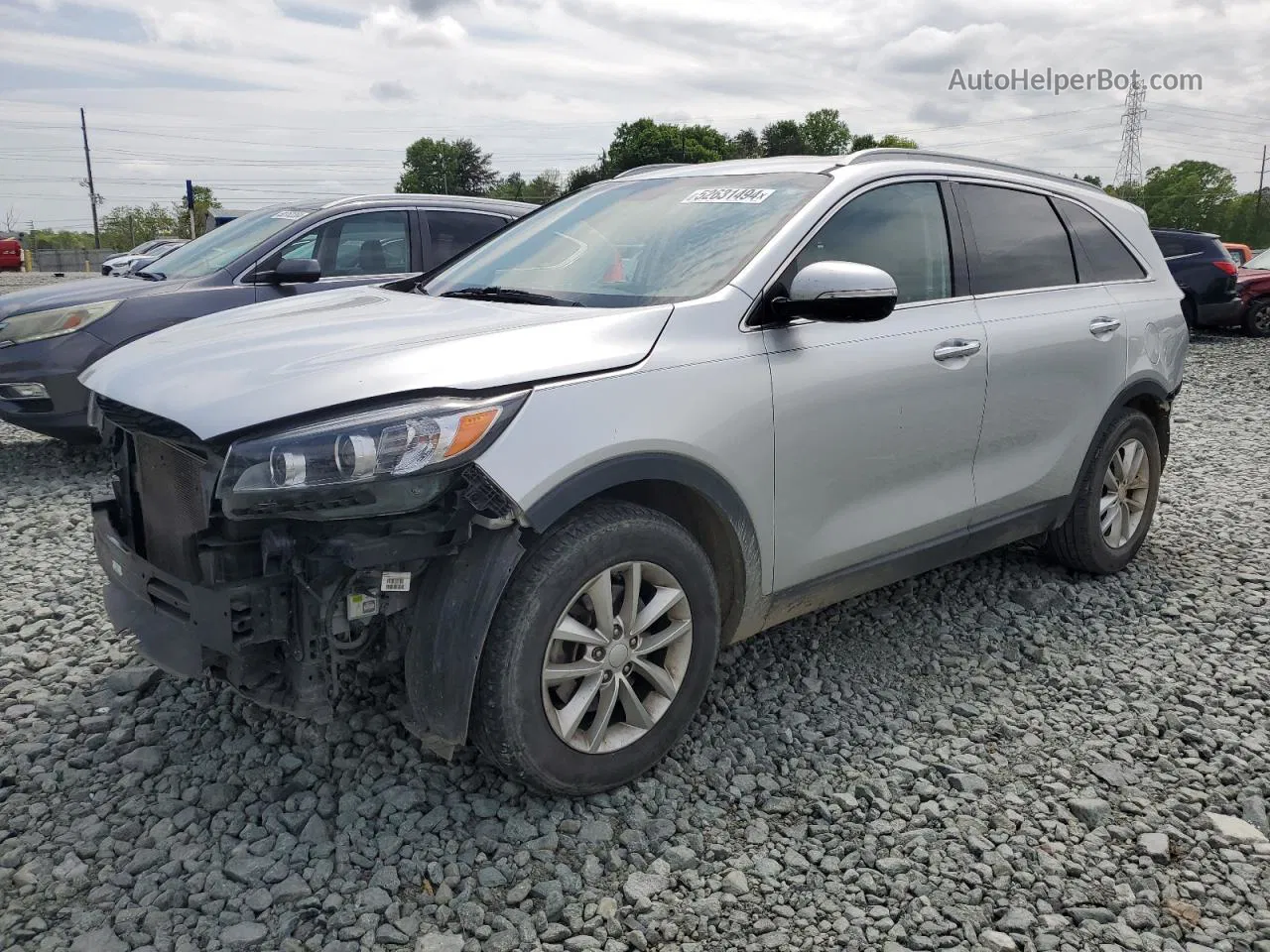 2018 Kia Sorento Lx Серебряный vin: 5XYPG4A34JG426554