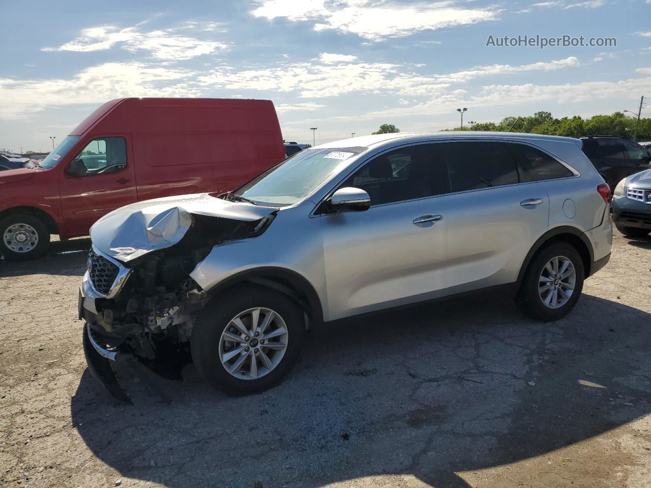 2020 Kia Sorento L Silver vin: 5XYPG4A34LG624828