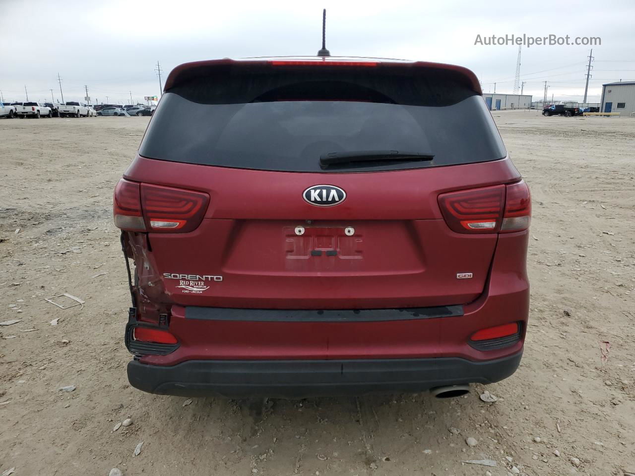 2020 Kia Sorento L Burgundy vin: 5XYPG4A34LG687900