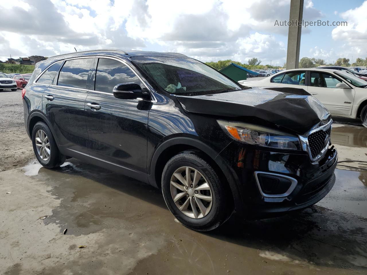 2017 Kia Sorento Lx Черный vin: 5XYPG4A35HG206690