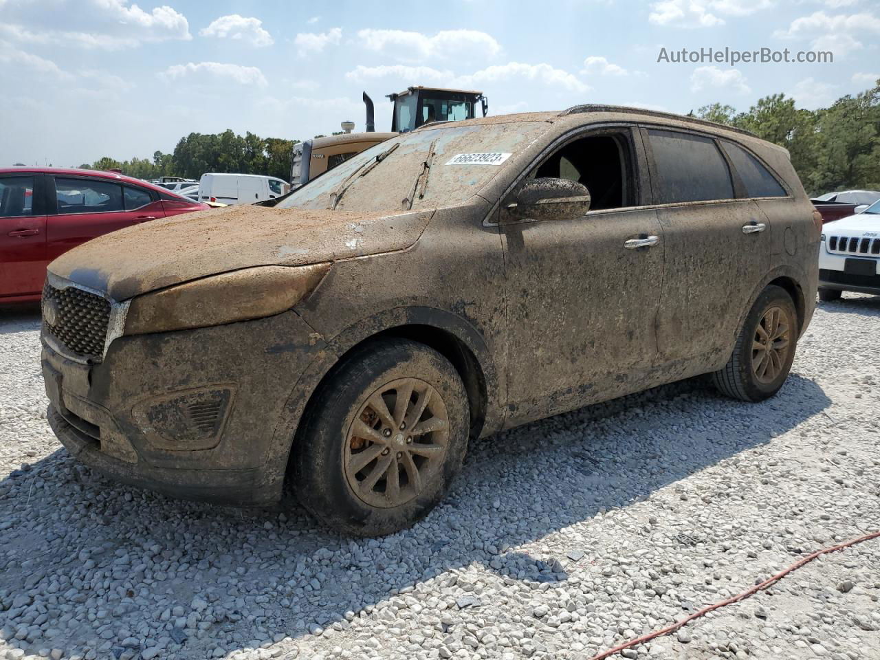 2017 Kia Sorento Lx Brown vin: 5XYPG4A35HG238121