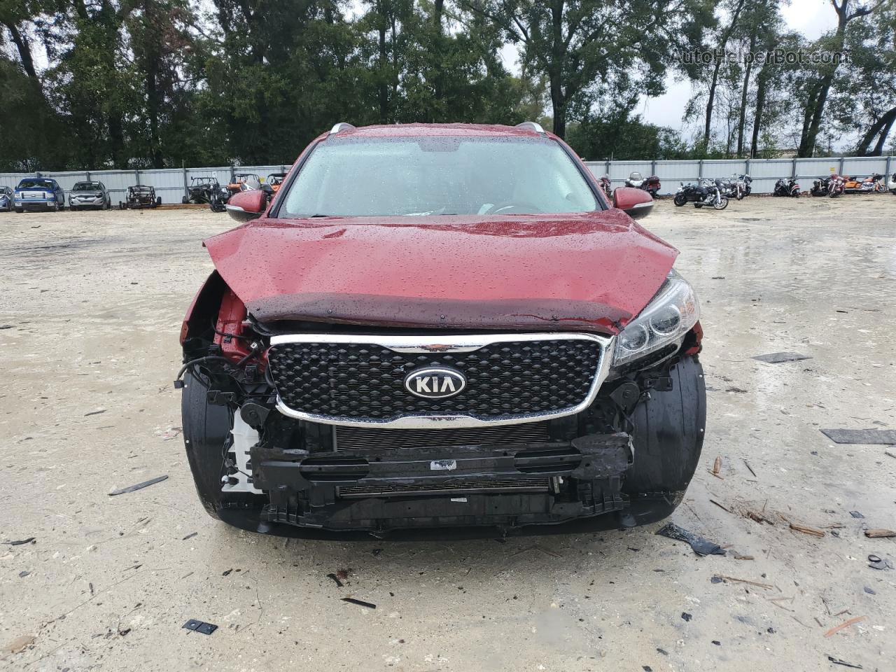 2017 Kia Sorento Lx Красный vin: 5XYPG4A35HG239687