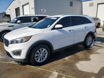 2017 Kia Sorento Lx White vin: 5XYPG4A35HG243335