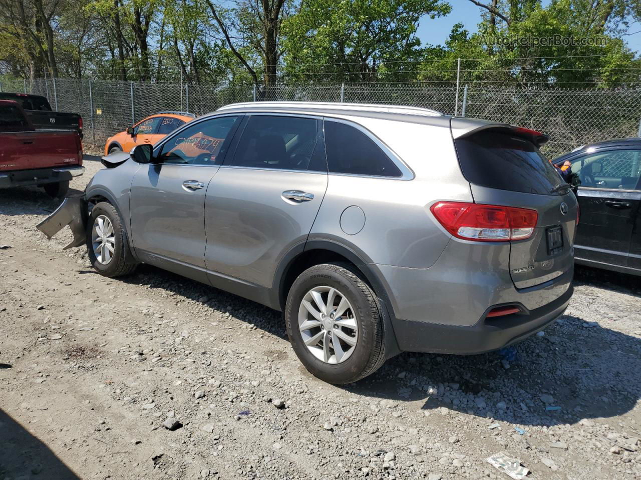 2017 Kia Sorento Lx Gray vin: 5XYPG4A35HG267540