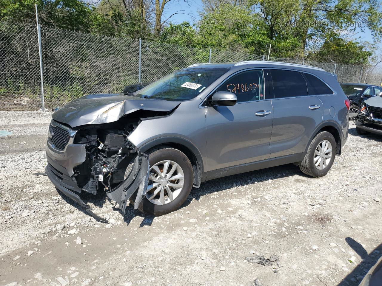 2017 Kia Sorento Lx Gray vin: 5XYPG4A35HG267540