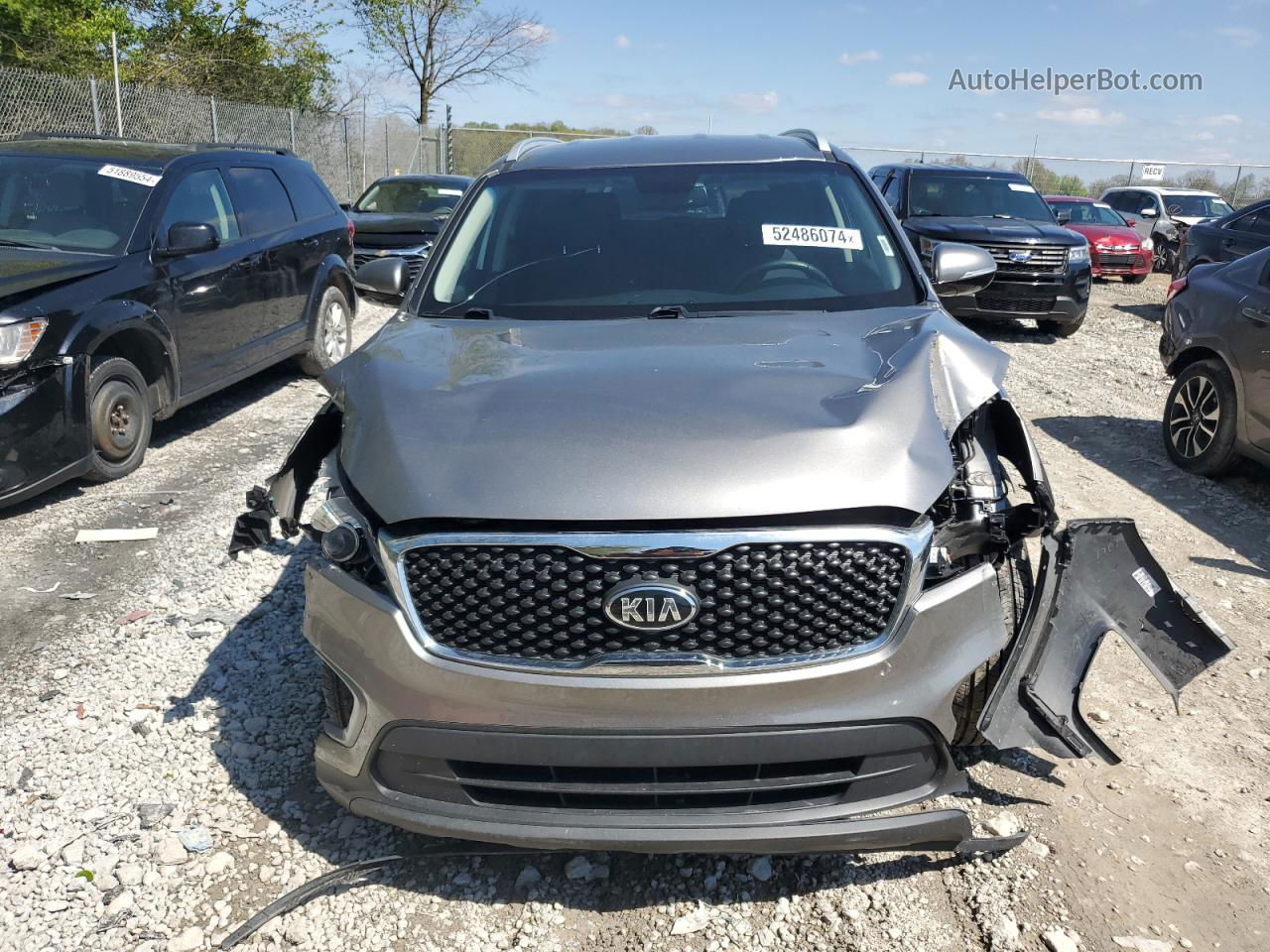 2017 Kia Sorento Lx Gray vin: 5XYPG4A35HG267540