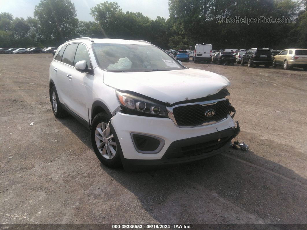 2017 Kia Sorento 2.4l Lx White vin: 5XYPG4A35HG271099