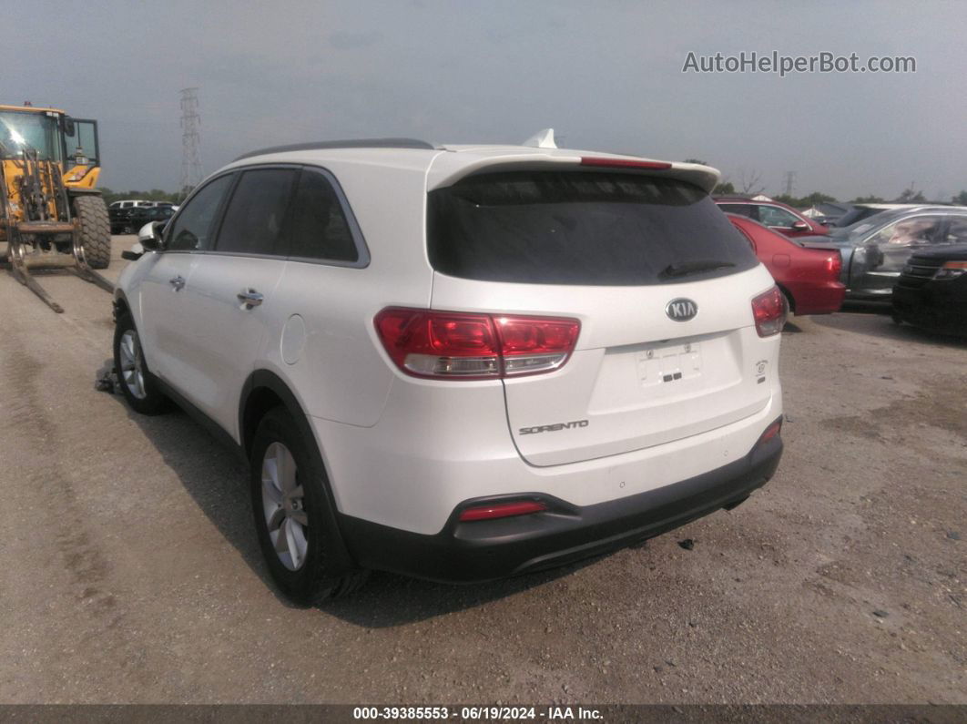 2017 Kia Sorento 2.4l Lx White vin: 5XYPG4A35HG271099