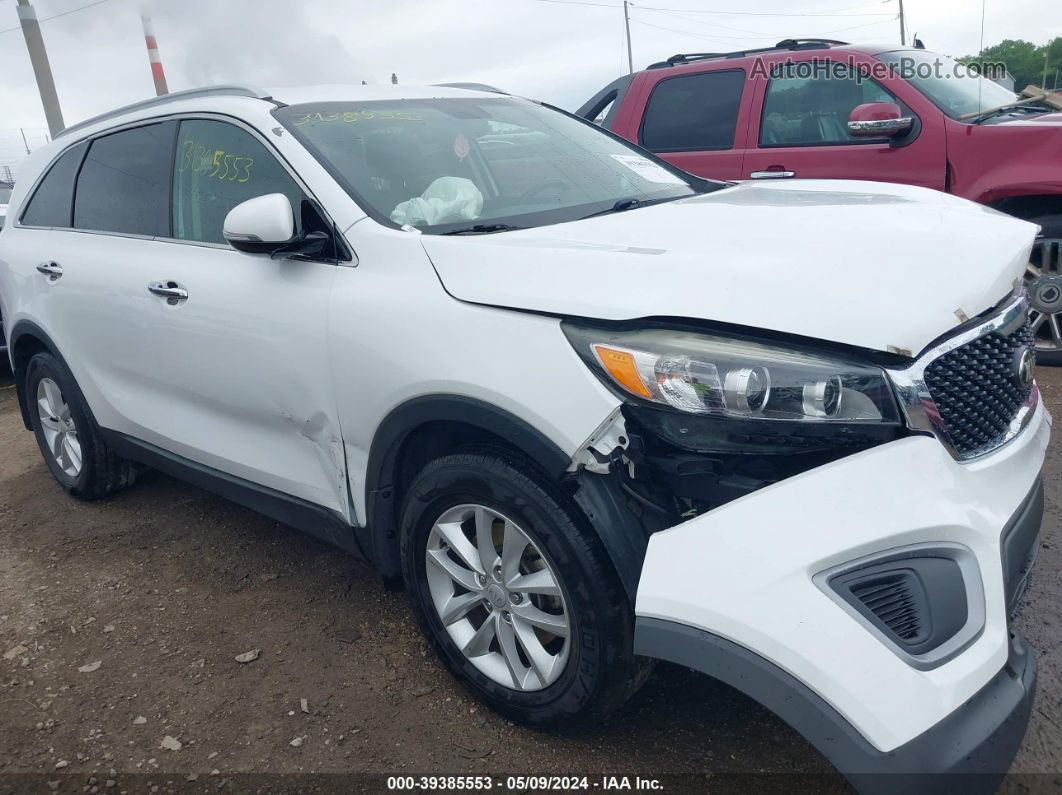 2017 Kia Sorento 2.4l Lx White vin: 5XYPG4A35HG271099