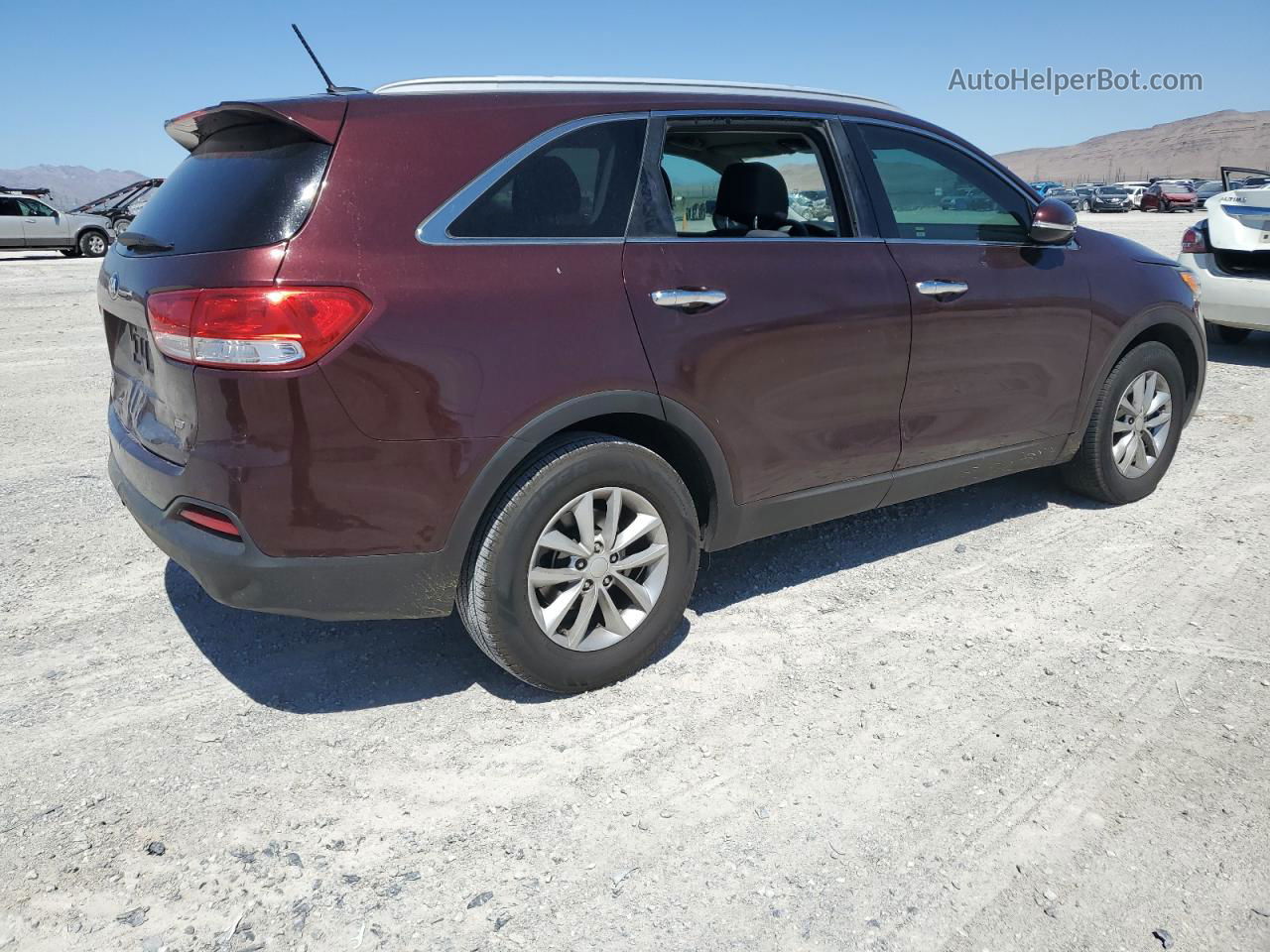 2017 Kia Sorento Lx Burgundy vin: 5XYPG4A35HG288016