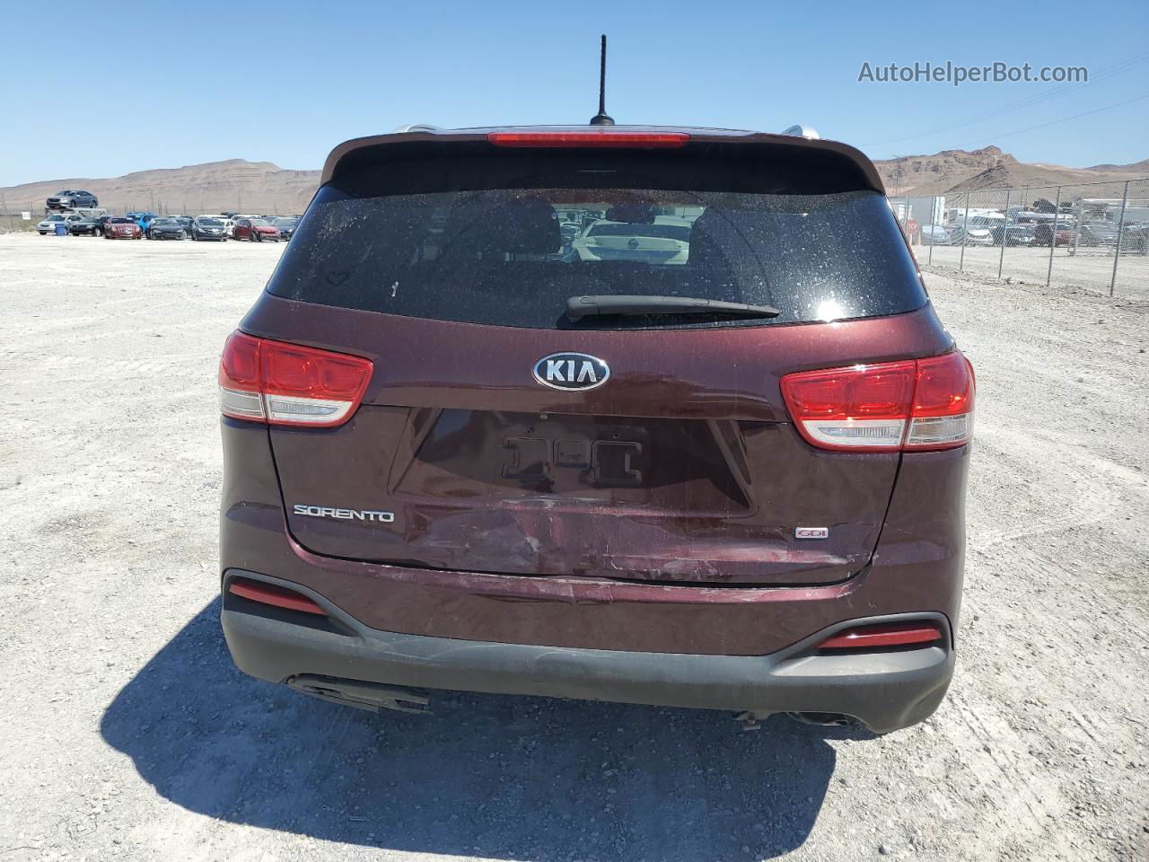 2017 Kia Sorento Lx Burgundy vin: 5XYPG4A35HG288016