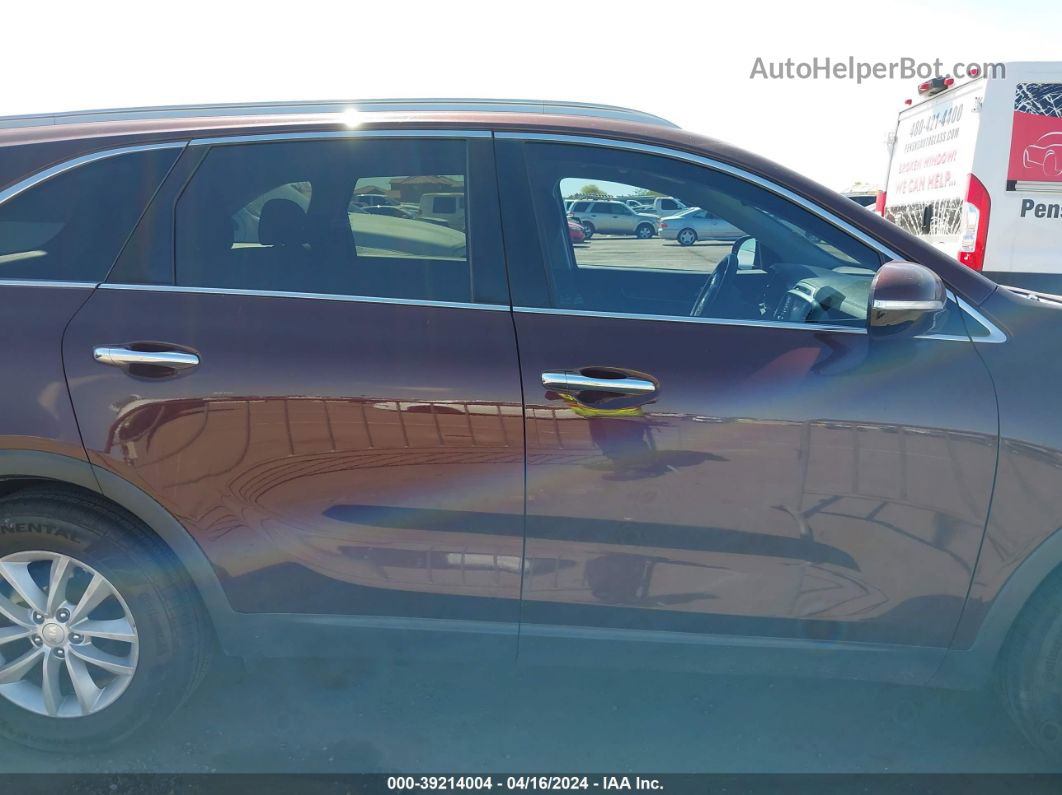 2018 Kia Sorento 2.4l Lx Purple vin: 5XYPG4A35JG342601