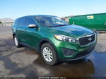 2018 Kia Sorento 2.4l L Green vin: 5XYPG4A35JG344655