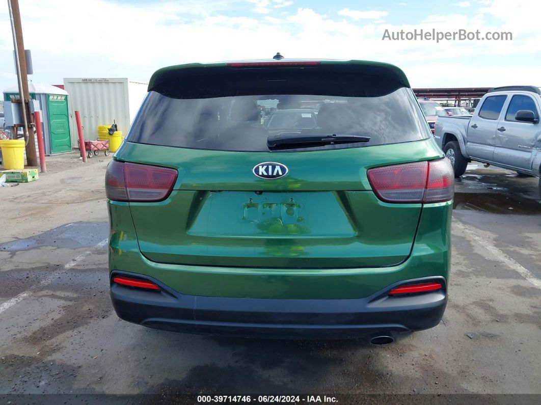 2018 Kia Sorento 2.4l L Green vin: 5XYPG4A35JG344655