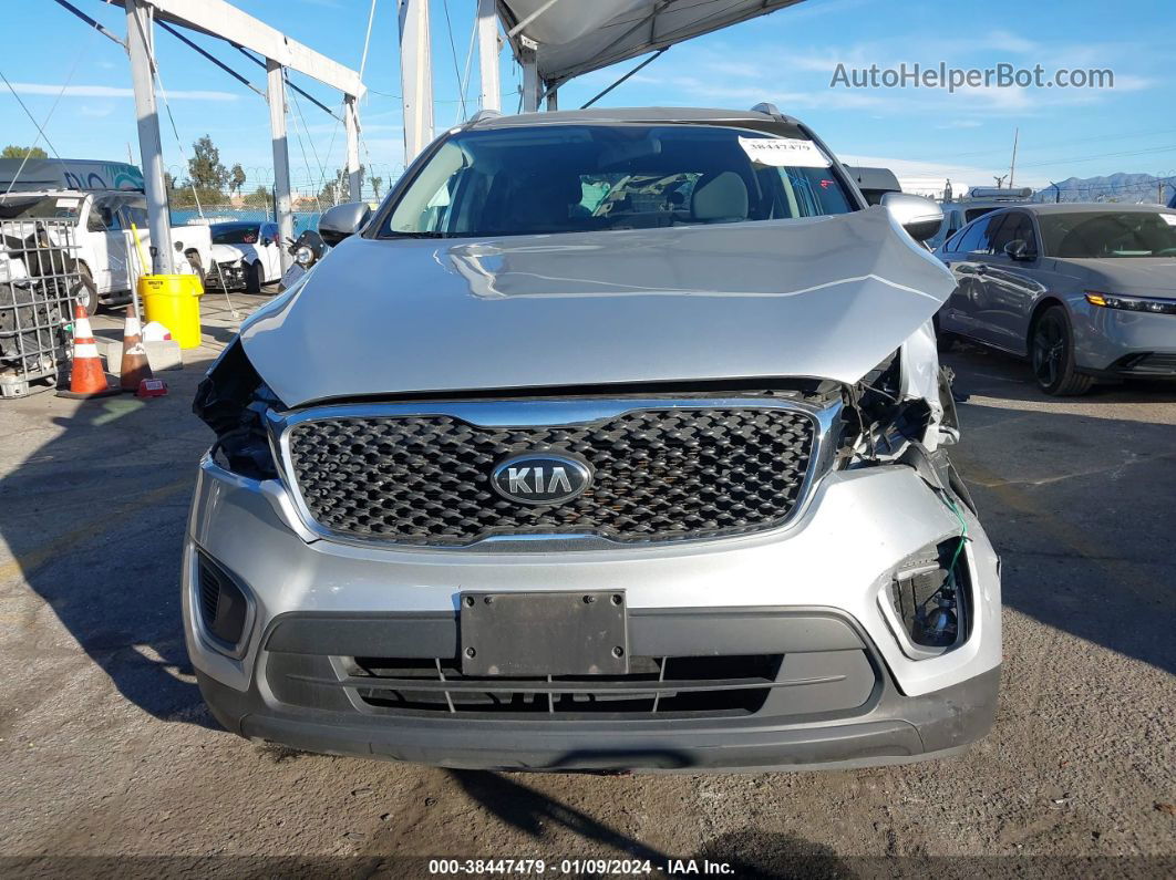 2018 Kia Sorento 2.4l Lx Silver vin: 5XYPG4A35JG345790